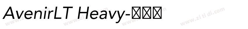 AvenirLT Heavy字体转换